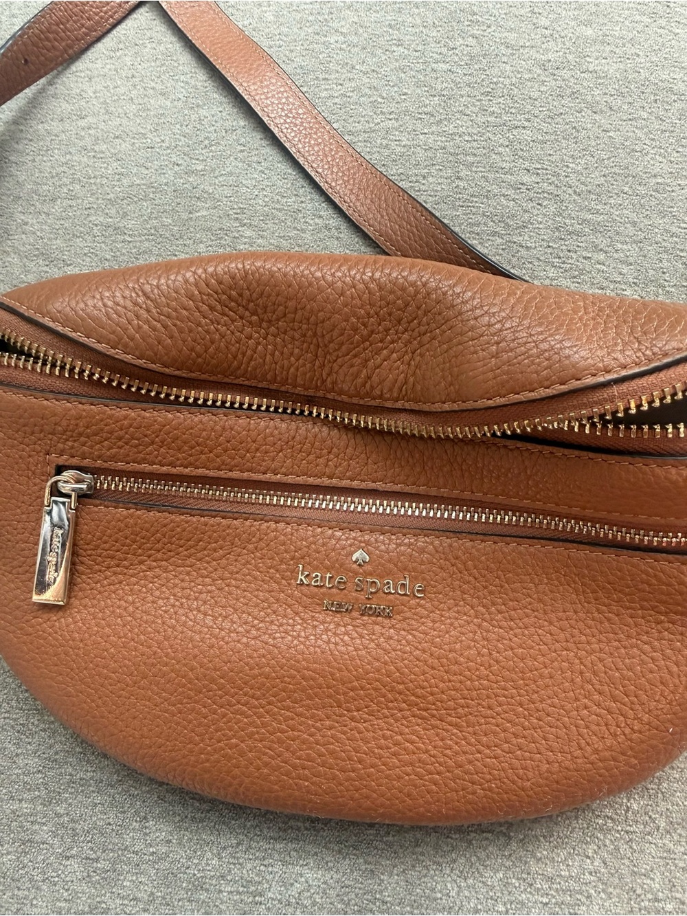 kate spade Tan Pebbled Leather Mini Crossbody - Picture 4 of 6